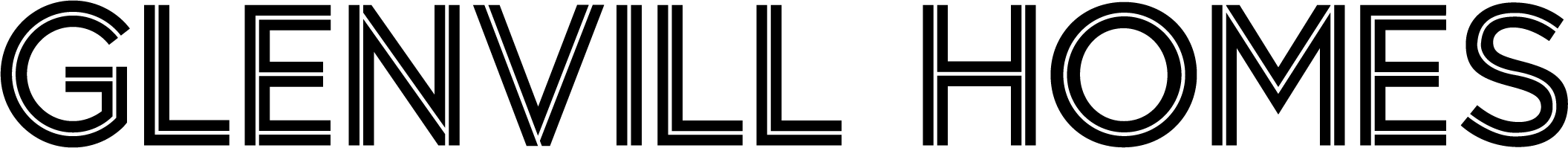 Glenvill Homes Black Logo 510x96px